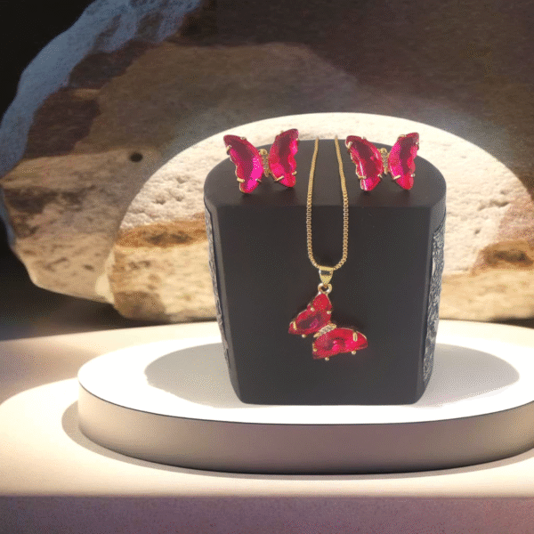 Conjunto  Dije  Mariposa
