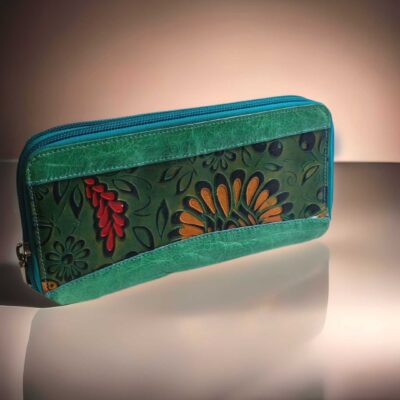 Billetera Doble En Cuero