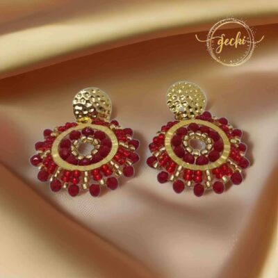 Aretes Tejidos Circular