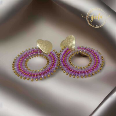 Aretes Tejidos Circular