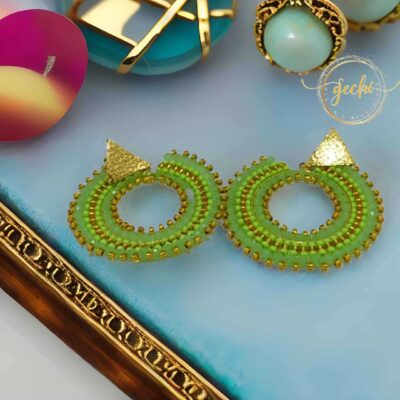 Aretes Tejidos Circular