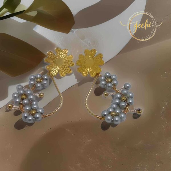 Aretes  Con Perla Shell