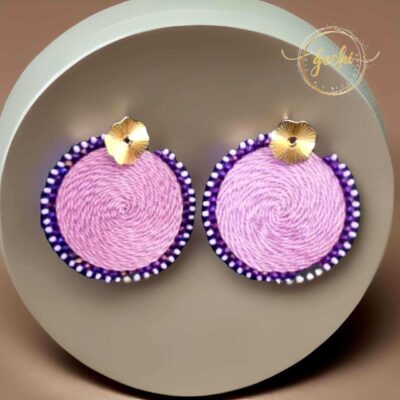 Aretes Tejidos Circular